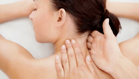 Cervical osteochondrosis treatment with massage