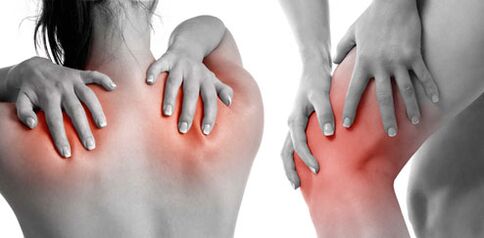Joint pain due to arthritis and osteoarthritis.